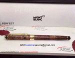 Perfect Replica Montblanc Special Edition Gold Clip Rollerball Pen for sale